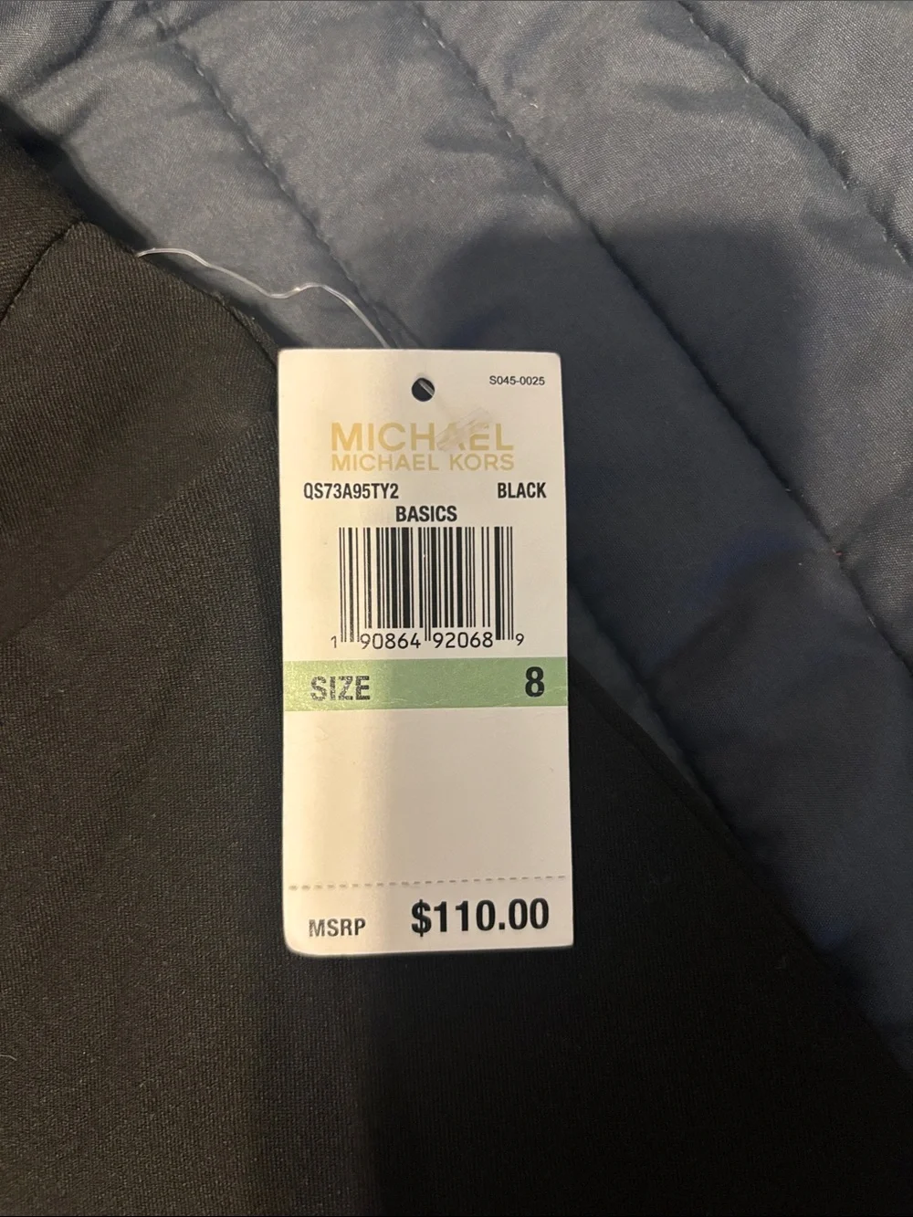 Michael Kors Black Straight-Leg Dress Trousers